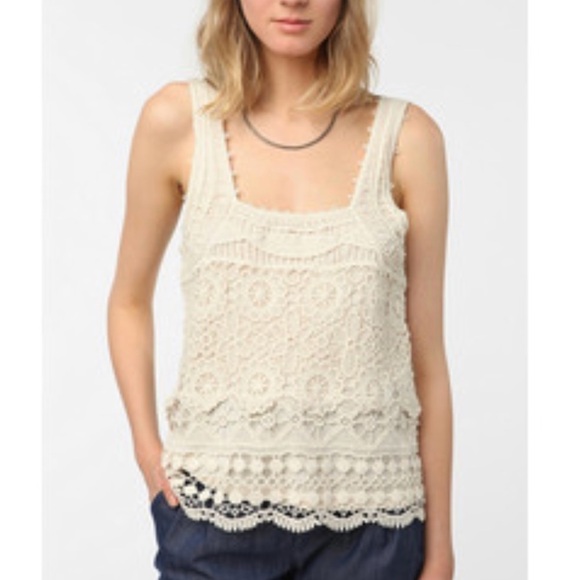 Urban Outfitters Tops - UO pins and needles crochet tank top